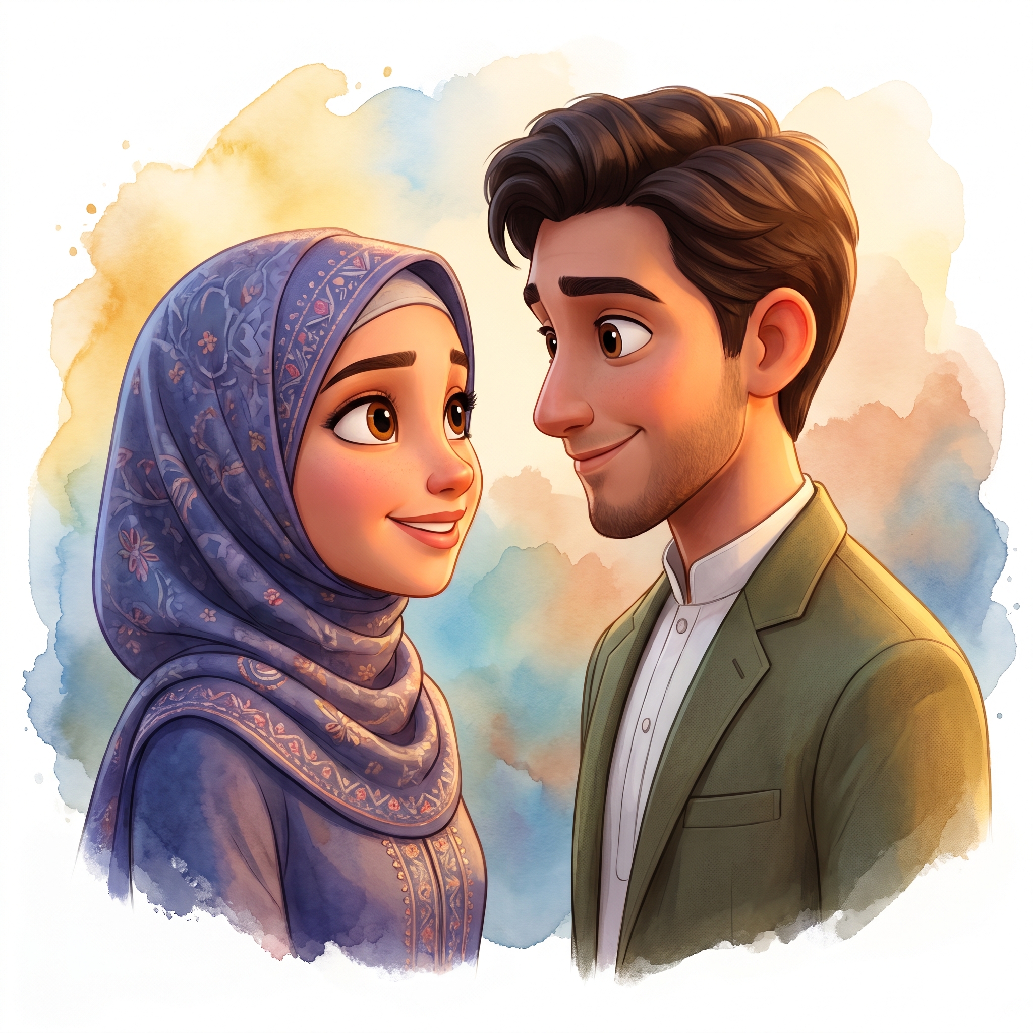Cute Muslim Couple 2